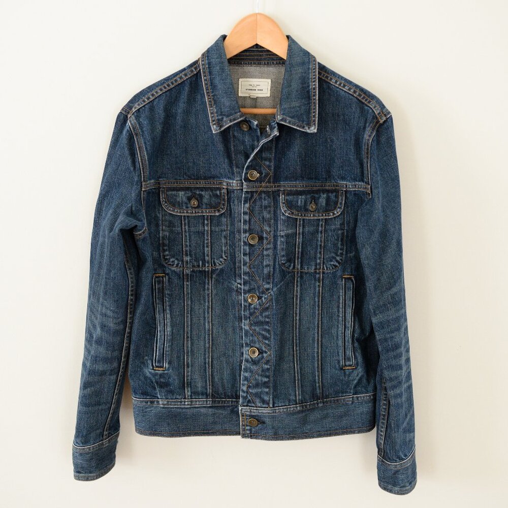 U.S. made Rag & Bone men's trucker denim jacket